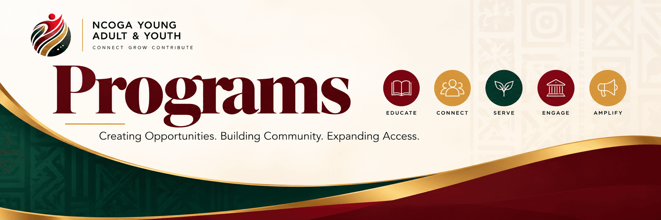 Programs. Creating opportunities, building community, and expanding access.